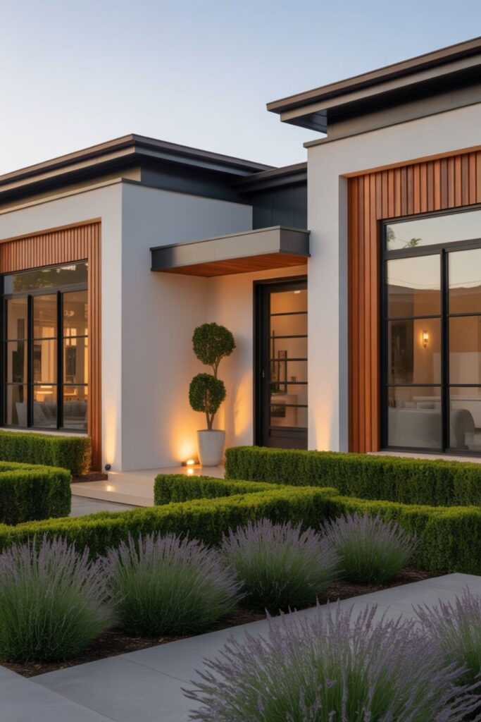 Color combinations for modern exterior elevation