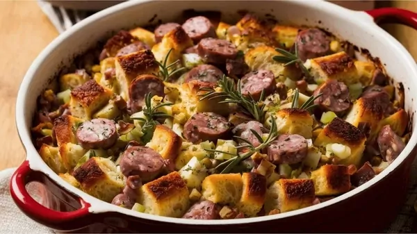 Sausage Stuffing with Fresh Herbs Recipe: A Holiday Favorite